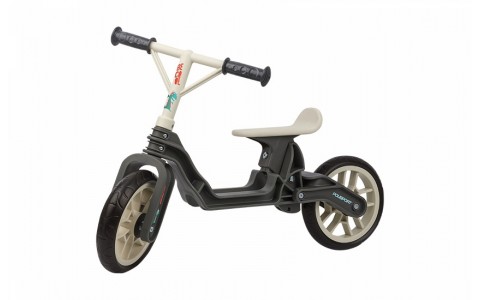 Bicicleta copii Polisport BB, fara pedale,ergonomica, abtibilde,scaun adj. 320-335-350,roti 240mm rulmenti,gri/crem