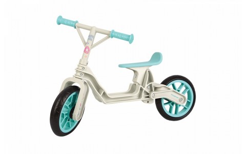 Bicicleta copii Polisport BB, fara pedale,ergonomica, abtibilde,scaun adj. 320-335-350,roti 240mm rulmenti,crem/mint