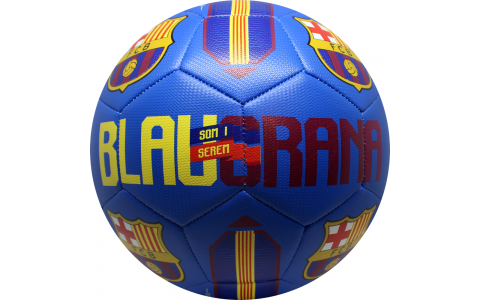 Minge FC Barcelona, BLAUGRANA, blue grain, size 5, Albastra