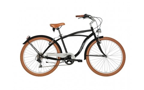 Bicicleta Adriatica Cruiser Man 26 6V neagra 45 cm