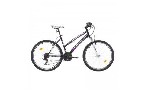 Bicicleta MTB Dama Robike Cougar Lady 26 negru/alb/violet 2017-460 mm