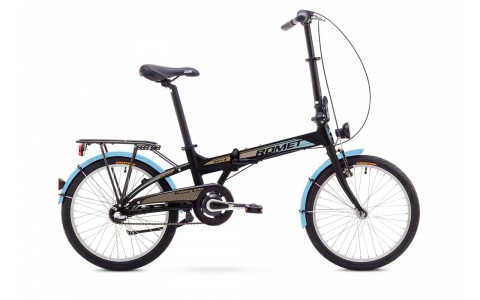 Bicicleta pliabila Unisex Romet WIGRY 3, Negru/Albastru