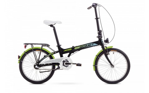 Bicicleta pliabila Unisex Romet WIGRY 3, Negru/Verde