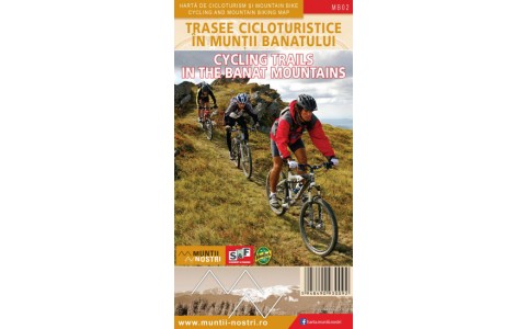 Harta de cicloturism si mountain bike Trasee Cicloturistice in Muntii Banatului
