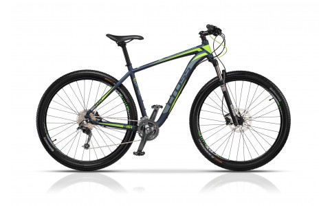 Bicicleta Cross Big Foot, 420mm, 29, albastru-verde-gri