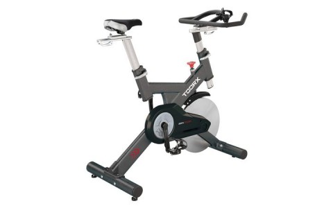 Bicicleta de spinning profesionala TOORX SRX-7000, Volanta 24 kg, Masa maxima admisa: 140 kg, Calculator antrenament